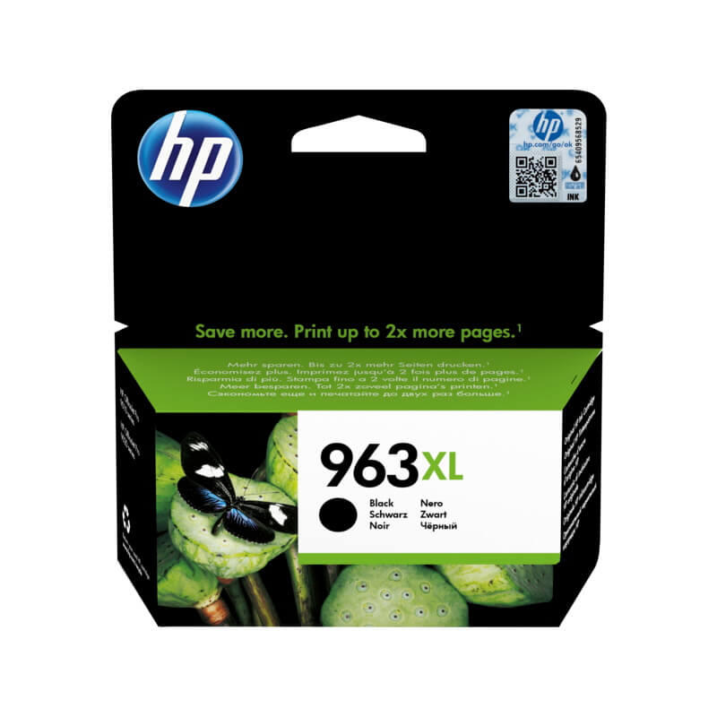 Farvepatron HP 963XL t/Officejet 9013, sort