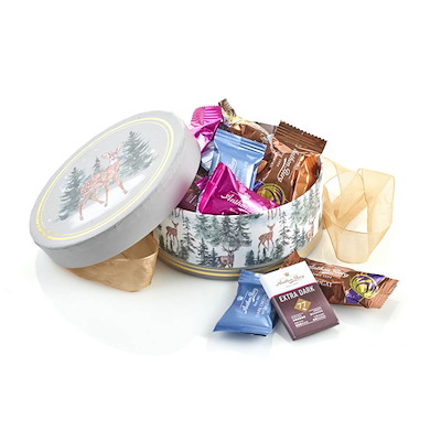 Julegave 2025 Hatteæske Rensdyr, Anthon Berg Mix 250g