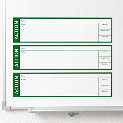 Magnet stickers Lean " Action " 26x6cm grøn