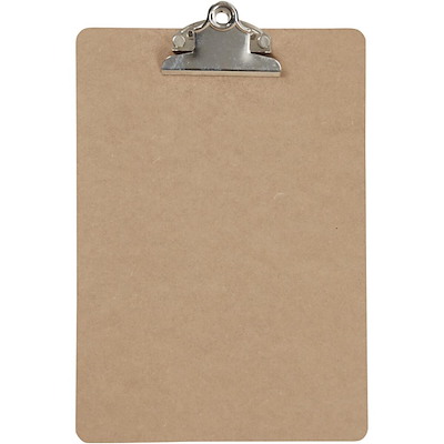 Clipboard A5 træ m/klemme