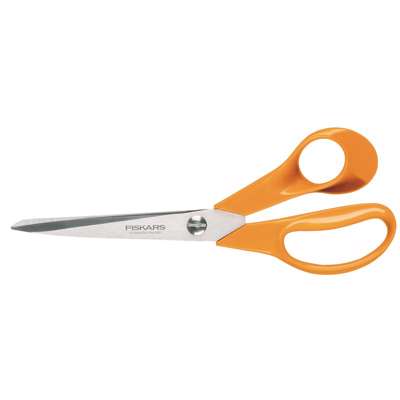 Saks Fiskars universal højre orange 21cm 9853