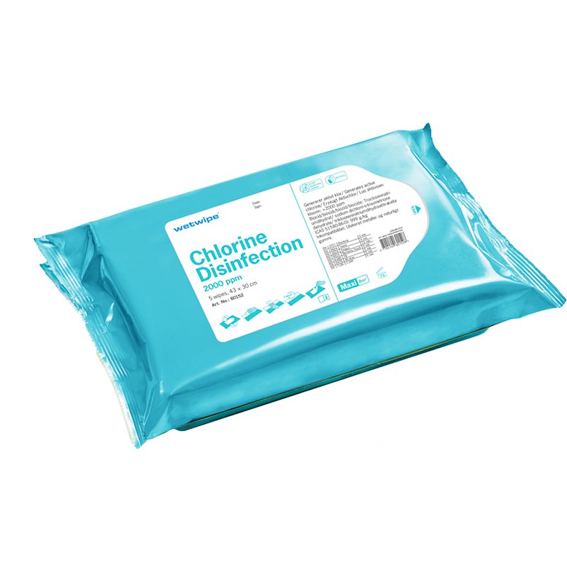 Desinfektionsserviet Wet Wipes Chlorine Maxi /20