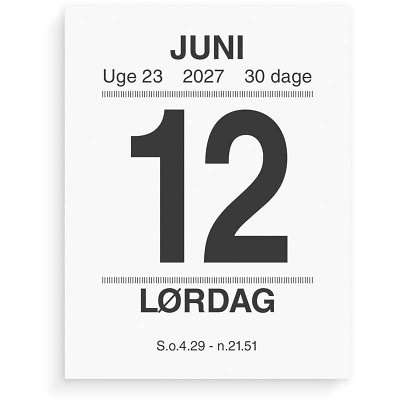Broderikalender 2027 Mayland m/split og bagsidetekst