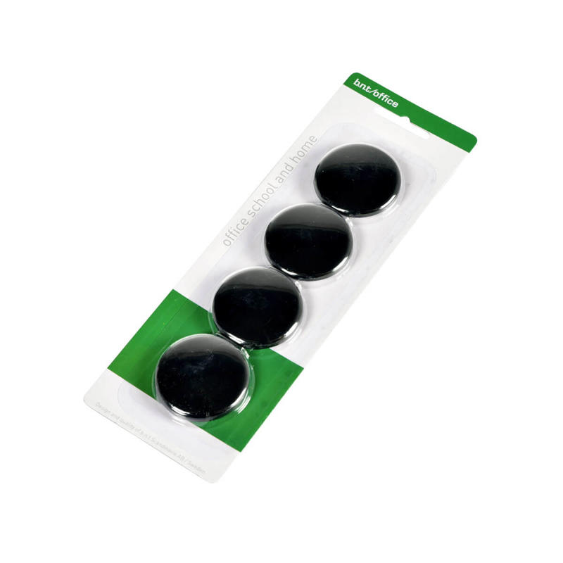 Magneter BNT sort Ø40mm blister 4stk/pak