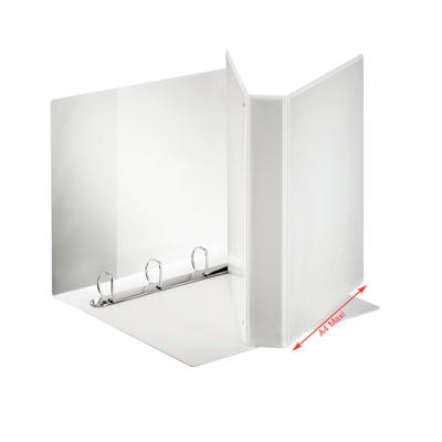 Hobbymappe Esselte Maxi hvid 30mm 4-rings D-mek. 55293