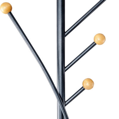 Stumtjener Naga Maul m. 4 knager sort/bøg