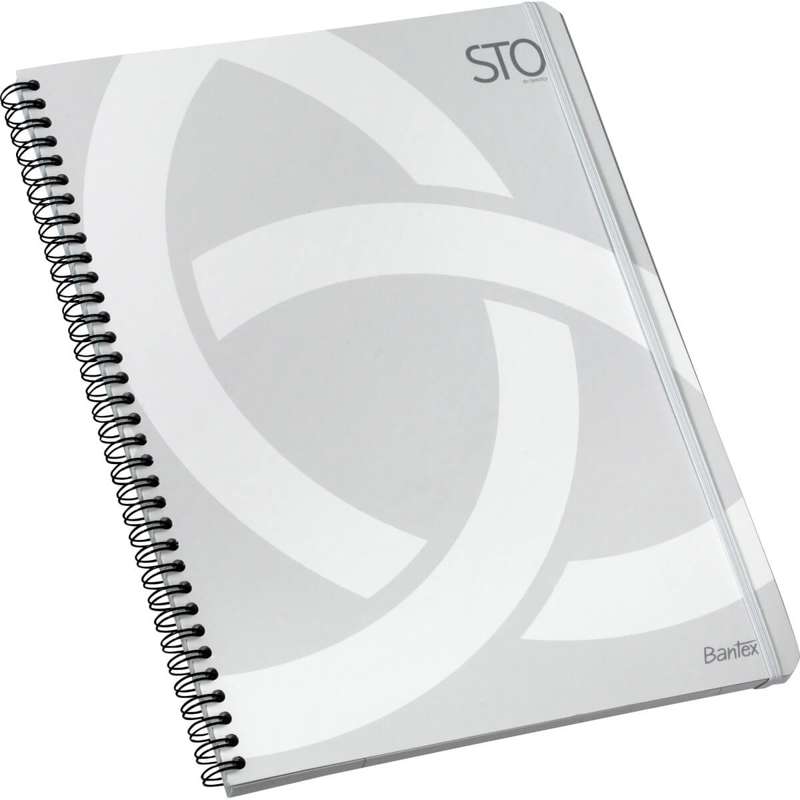 Spiralblok Bantex A4 Stockholm lin. 80g
