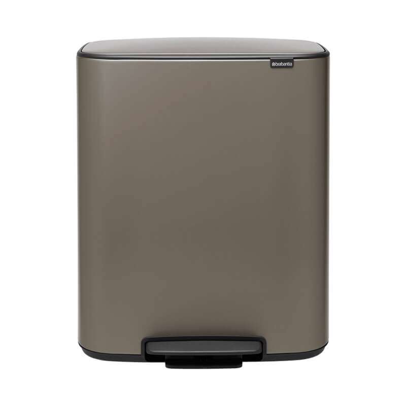 Pedalspand Brabantia Bo 2x30 liter platinum