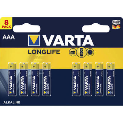 Batteri Varta Longlife AAA 8stk/pak