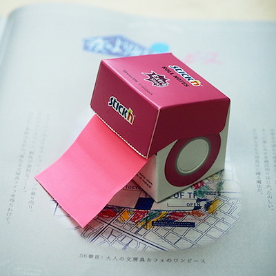 Note Roll Extra Sticky 50mmx10m Neon Pink