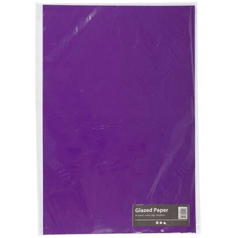 Glanspapir Creas 32x48 80g violet /25 ark