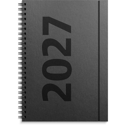 Ugekalender A5 2027 Mayland højform matsort genbrugskarton