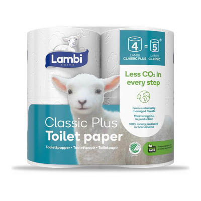 Toiletpapir Lambi soft & strong 3-lags 25,5m /28 rl.