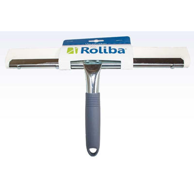 Vægskraber 35cm dobb. cellegummi hvid 6stk/