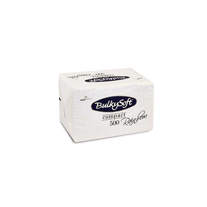 Serviet Bulkysoft 1 lags 33x33 cm hvid pk/500