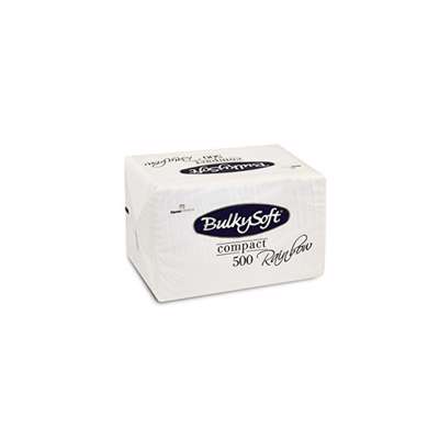 Serviet Bulkysoft 1 lags 33x33 cm hvid pk/500