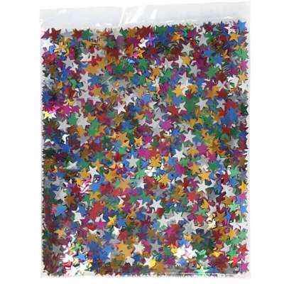Pailetter Creas 10mm stjerner ass. farver 250g