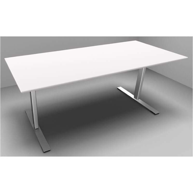 Hæve/sænke bord Dencon 03502/0395 180x80 hvid/alu