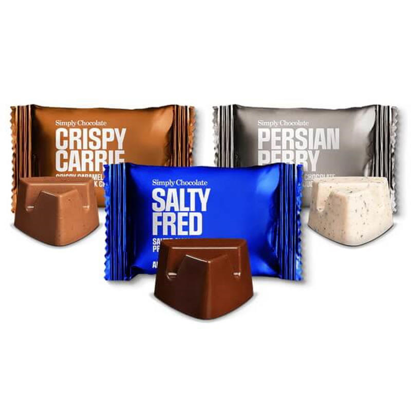 Chokolade Simply Chocolate Mix Carrie-Fred-Persian 10g/75