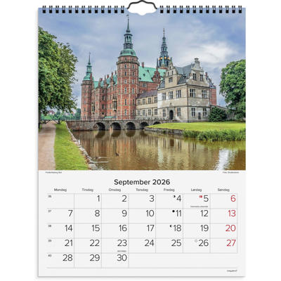 Vægkalender Danske slotte 2026