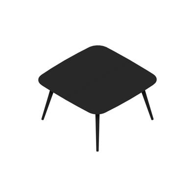 Konferencebord Dencon XL 1911 140x140 HPL sort/sort