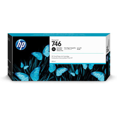 Farvepatron HP Designjet 746 Z6/Z9 300ml photoblack