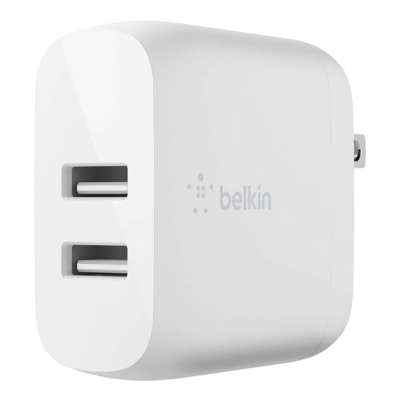 Oplader Belkin Dual USB væg dobb 12W