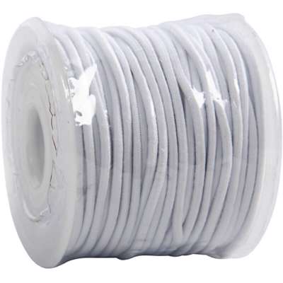 Elastiksnor Creas 25m 2mm hvid