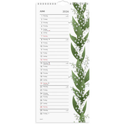 Vægkalender Blomster 2026