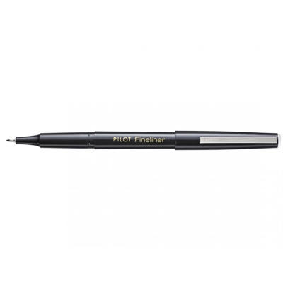 Pilot Fineliner sort 1,2mm m/hætte
