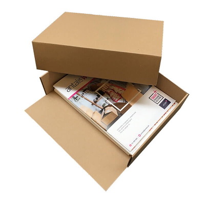 Rigsarkivæske 315x235x80mm bund+låg bølgepap