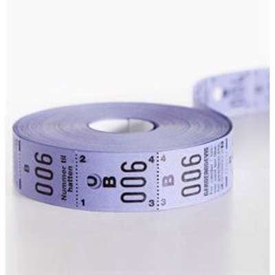 Garderobenumre lilla 2-delt 48 2x500stk