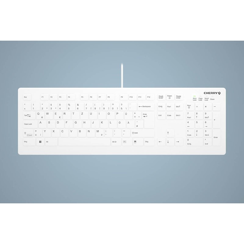Tastatur Active AK-C8112 Hygiejnisk hvid Nordisk