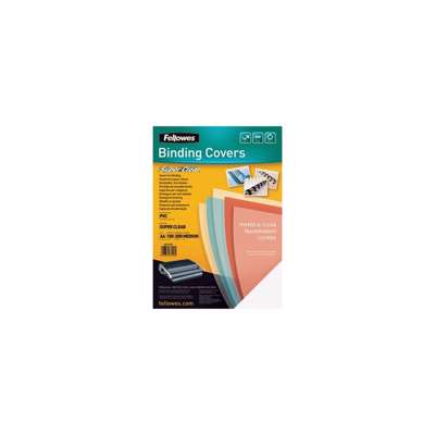 Plastforsider Fellowes PVC 0,2mm klar 100stk/pk