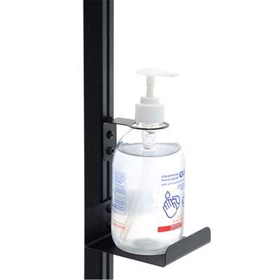 Stander PJ t/desinfektion m/hylde 126cm sort