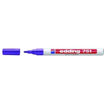 Marker Edding 751 permanent violet rund spids 1-2mm