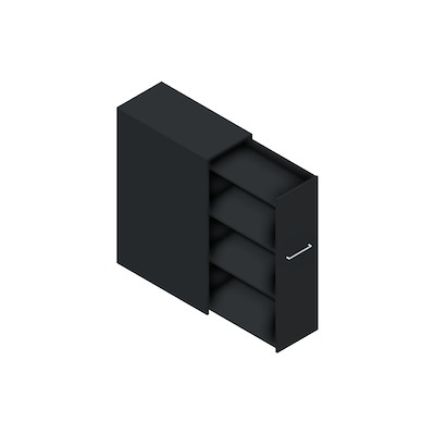 Udtræksskab Dencon Delta45 2375 120x40x80 antracit