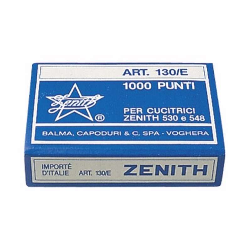 Hæfteklamme stål Zenith 130/E 1000stk/pk