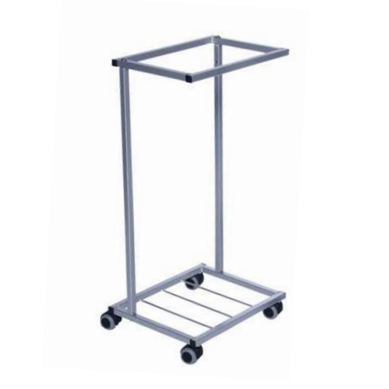 Affaldsstativ u/låg sølv  