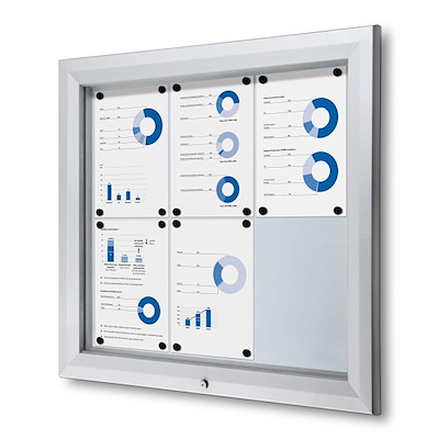 Opslagsskab Twin 750 udendørs 6xA4 magnetisk m/lås