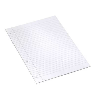 Arbejdsblade A4 lin. løse ark m/4 hul 80g /500