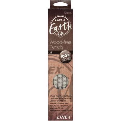 Blyant Linex Earth 2B af 100% genanvendte aviser 10stk/pk