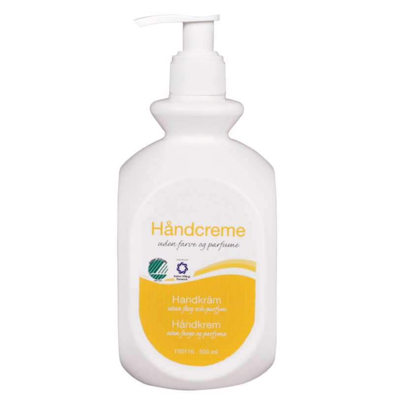 Håndcreme flaske uparf.-ufarv. 21% fedt 500ml