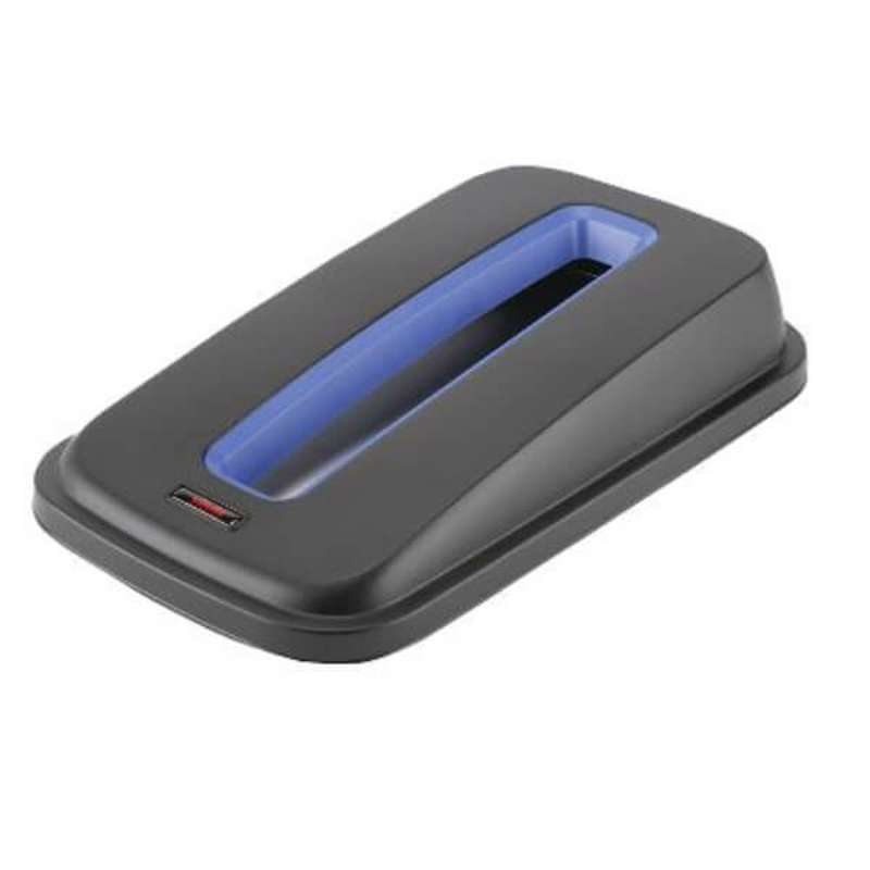 Låg Geo 29x49x9 cm t/papir sort/blå