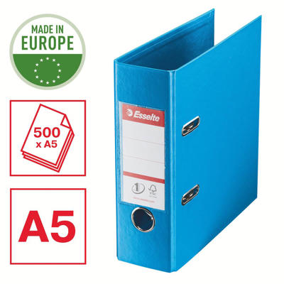 Brevordner Esselte blå No1 A5 bred 468650