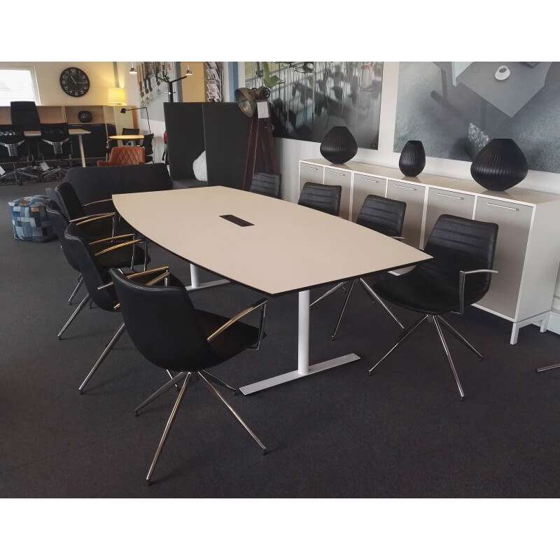 Konferencebord Dencon 0155-11762 240x120, sort nano lam.