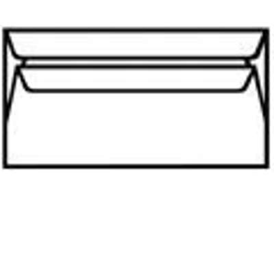 Kuverter hvid 110x220mm M65 13387 500stk/pk