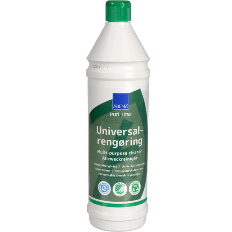 Universalrengøring Abena Puri-Line u/farve+parf Svanen 1L