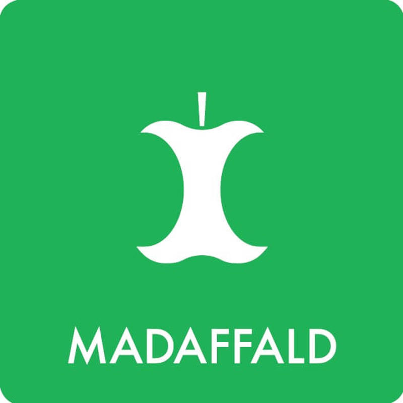 Piktogram affaldssortering Bica magnet 12x12 MADAFFALD grøn