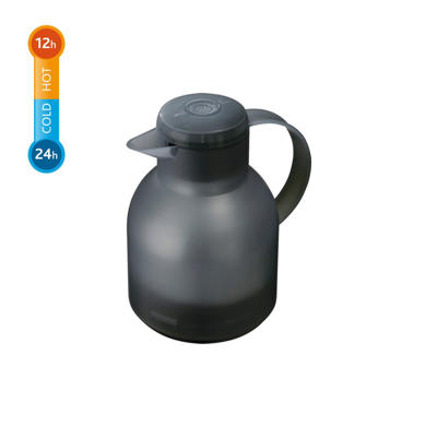 Termokande Schou Samba 1 L sort transparent